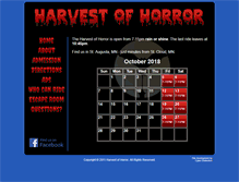 Tablet Screenshot of harvestofhorror.com